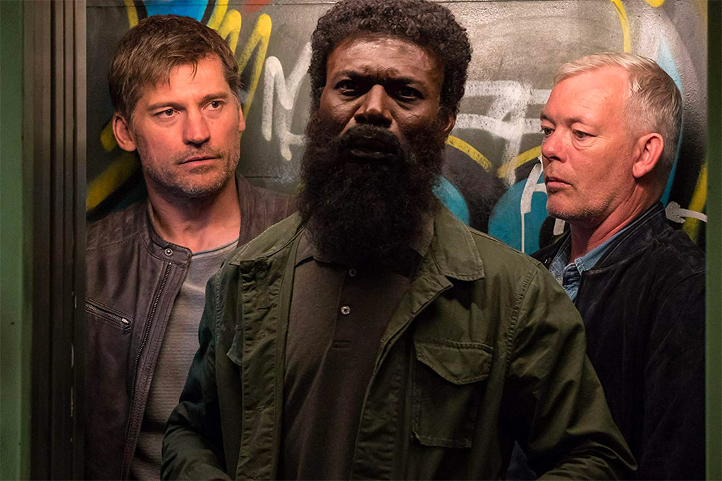 Nikolaj Coster-Waldau, Eriq Ebouaney, Søren Malling dans Domino