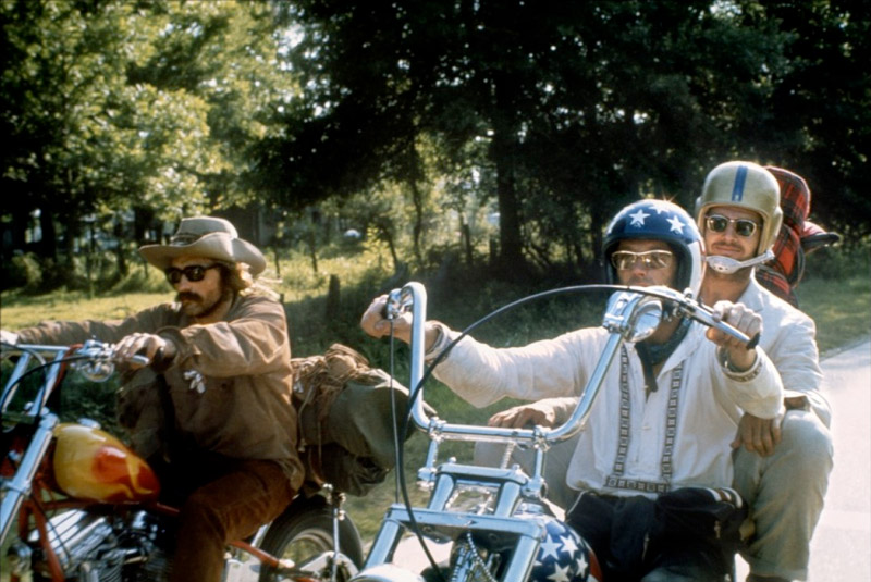 Dennis Hopper, Jack Nicholson, Peter Fonda dans Easy Rider