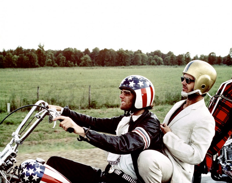 Dennis Hopper, Jack Nicholson, Peter Fonda dans Easy Rider