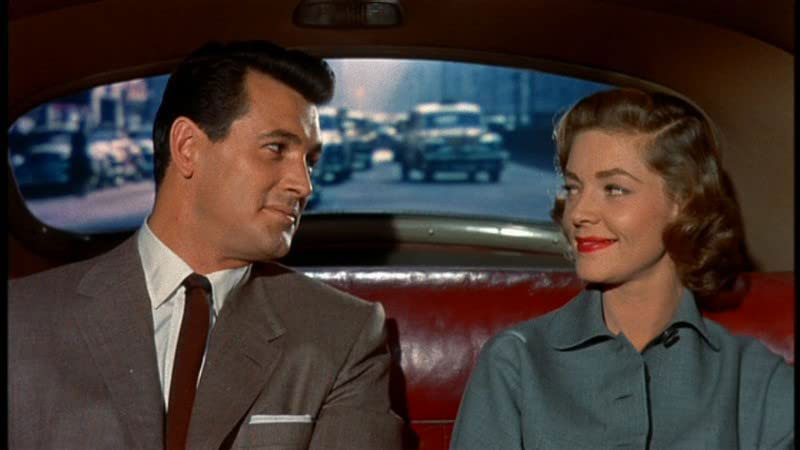 Lauren Bacall, Rock Hudson dans Ecrit sur du vent