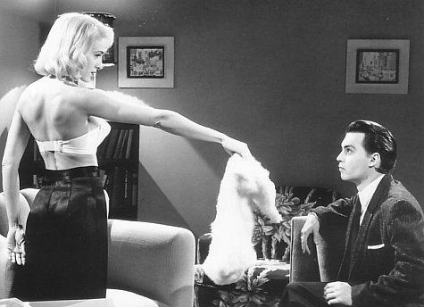 Johnny Depp, Patricia Arquette dans Ed Wood