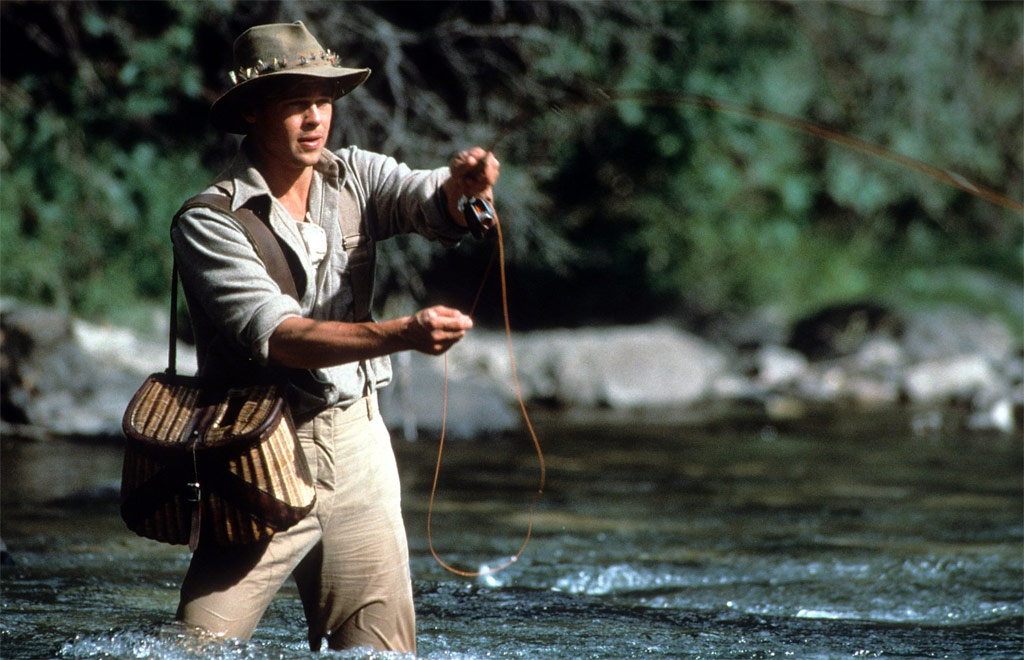 Brad Pitt dans Et au milieu coule une rivière