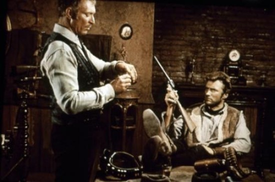 Lee Van Cleef, Clint Eastwood dans Et pour quelques dollars de plus