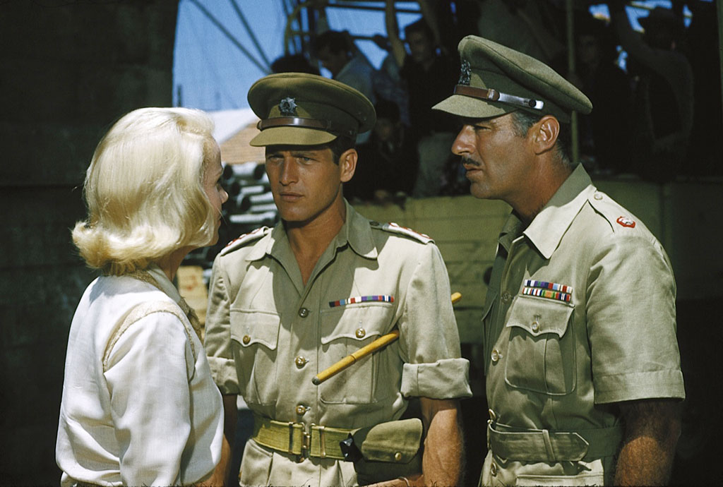 Eva Marie-Saint, Paul Newman, Peter Lawford dans Exodus