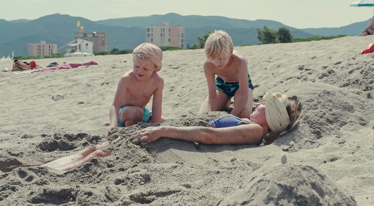 Fanny à la plage