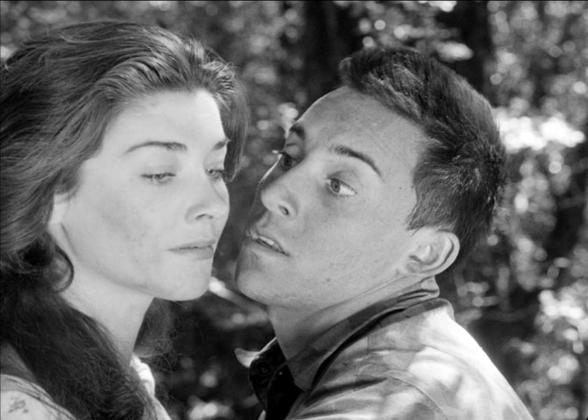 Paul Mazursky, Virginia Leith dans Fear and Desire