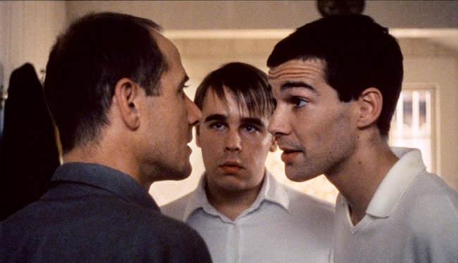 Ulrich Mühe, Arno Frisch, Frank Giering dans Funny Games