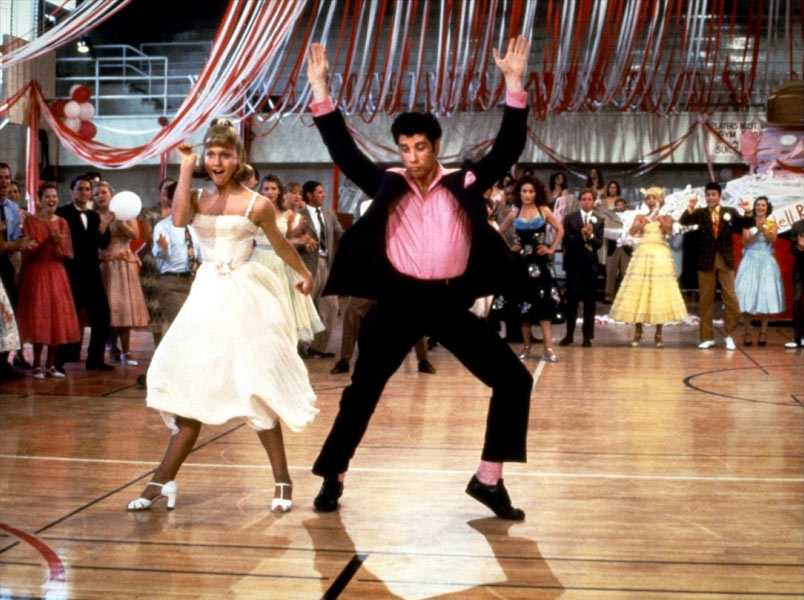 John Travolta, Olivia Newton-John dans Grease