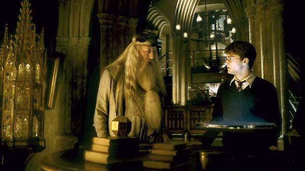 Michael Gambon, Daniel Radcliffe dans le film Harry Potter et le Prince de sang mêlé