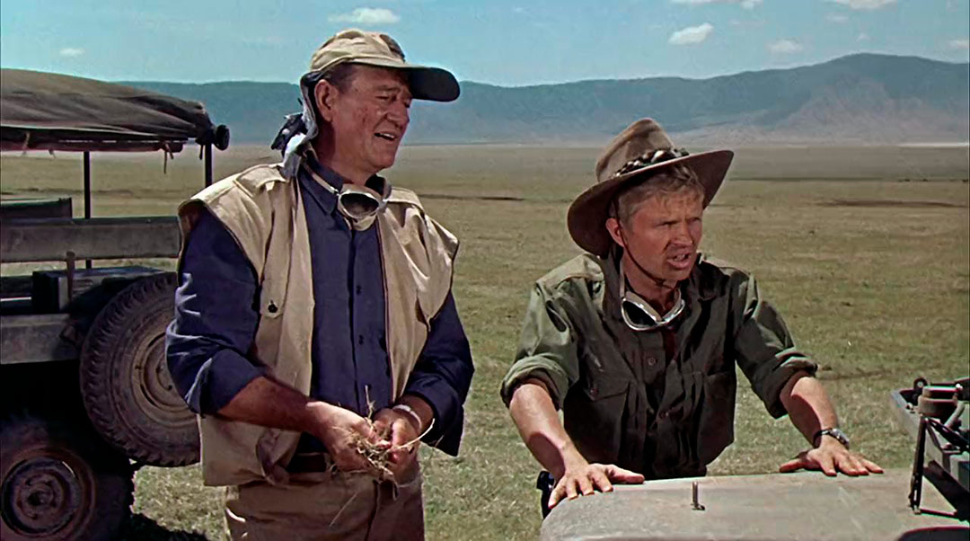 John Wayne, Hardy Krüger dans Hatari!