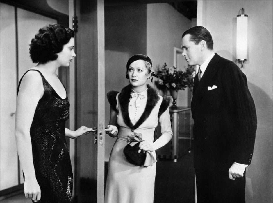 Herbert Marshall, Miriam Hopkins, Kay Francis dans Haute pègre