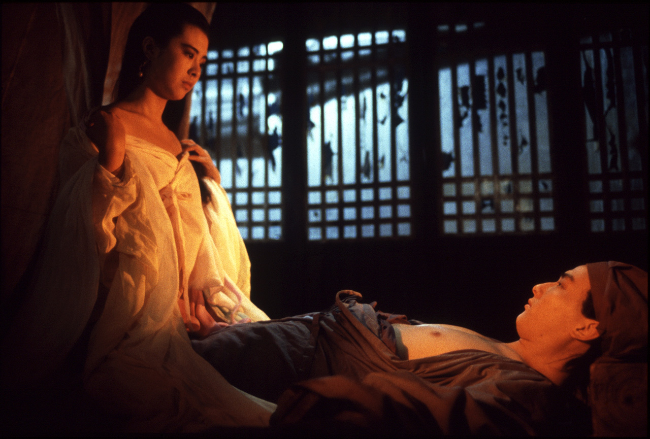 Joey Wang, Leslie Cheung dans Histoires de fantômes chinois