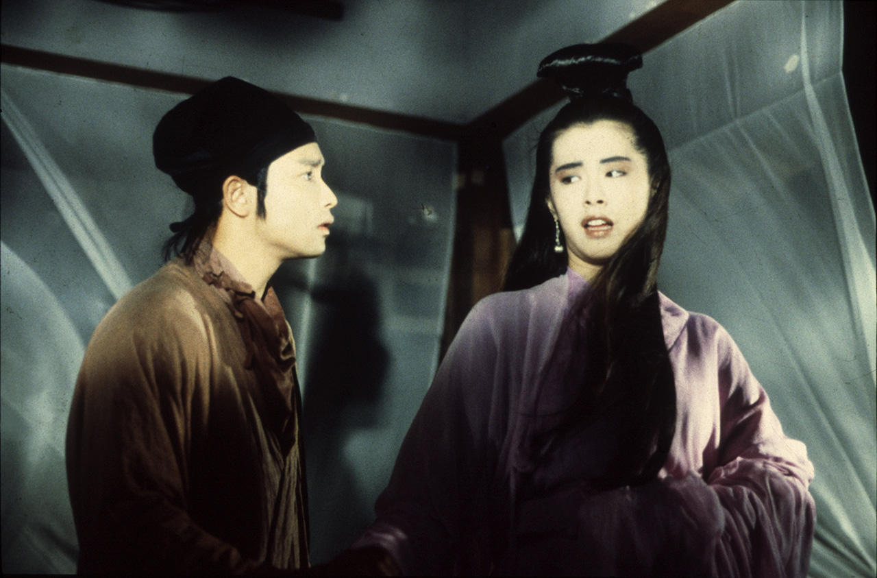 Joey Wang, Leslie Cheung dans Histoires de fantômes chinois