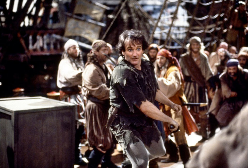 Dustin Hoffman, Robin Williams, Bob Hoskins dans Hook