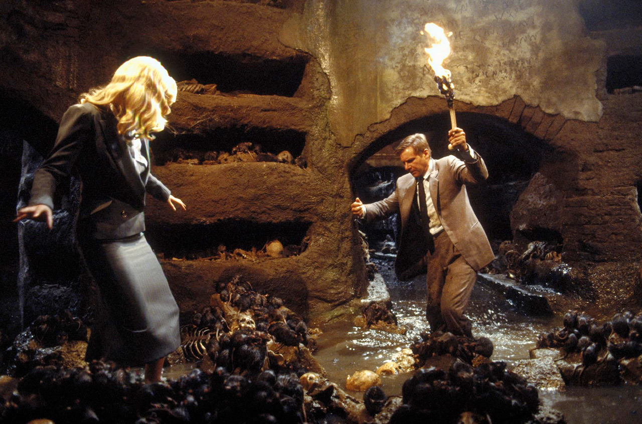 Alison Doody, Harrison Ford dans Indiana Jones et la Dernière Croisade