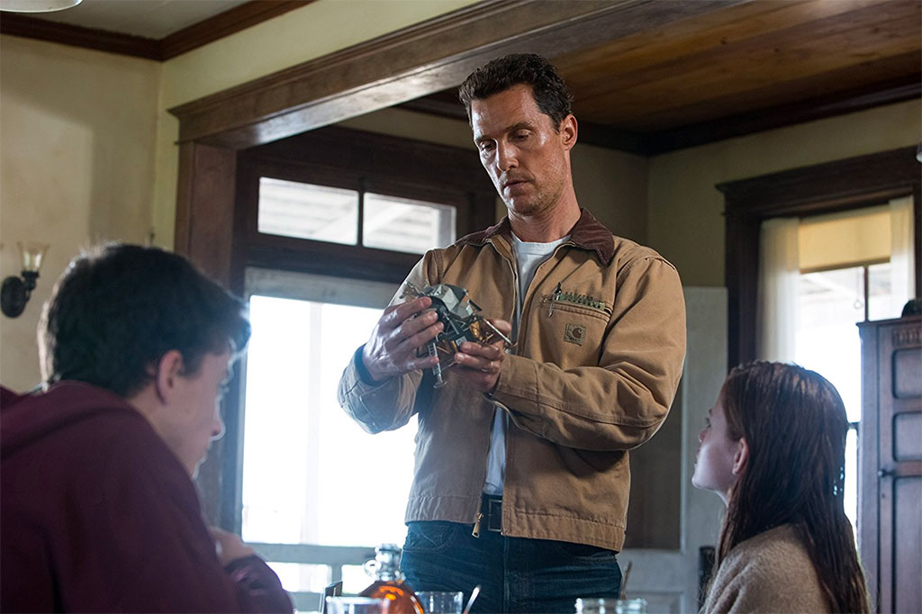 Timothée Chalamet, Matthew McConaughey, Mackenzie Foy dans Interstellar