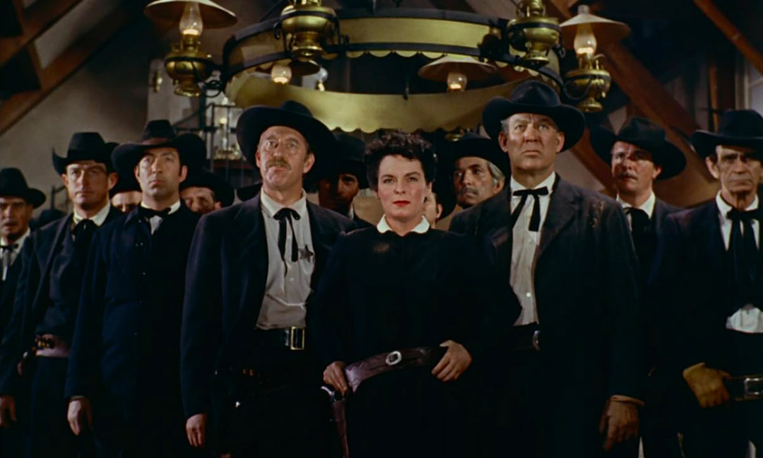 Ward Bond, Trevor Bardette, Frank Ferguson, Ian MacDonald, Mercedes McCambridge dans Johnny Guitare