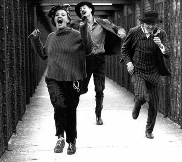 Jeanne Moreau, Henri Serre, Oskar Werner dans Jules et Jim