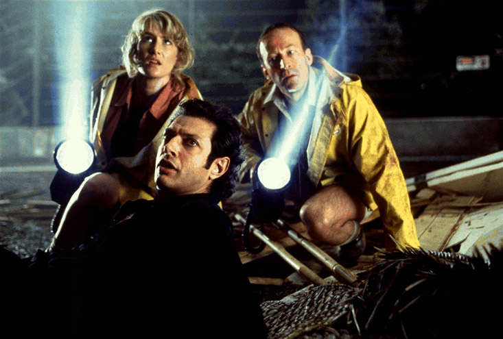 Laura Dern, Jeff Goldblum dans Jurassic Park