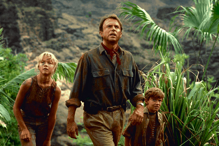 Sam Neill dans Jurassic Park