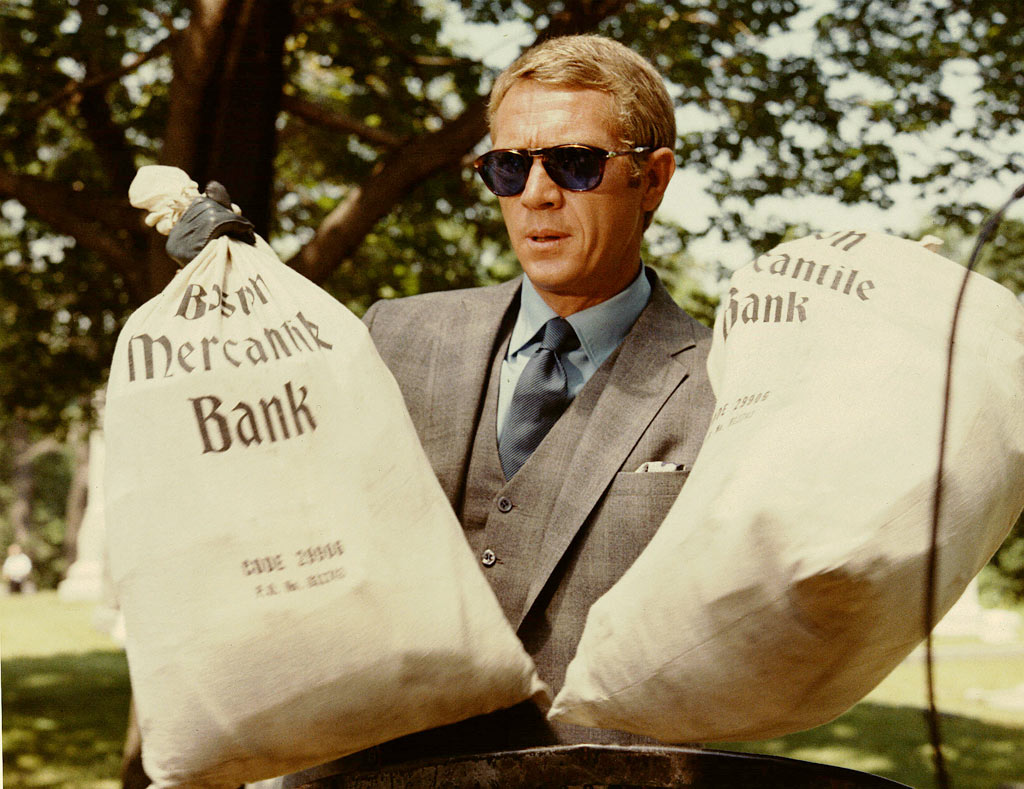 Steve McQueen  dans L'Affaire Thomas Crown