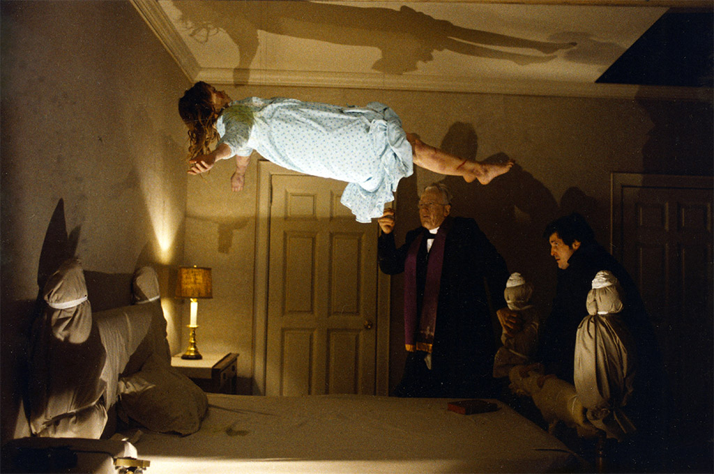 Max von Sydow, Jason Miller, Linda Blair dans L'Exorciste