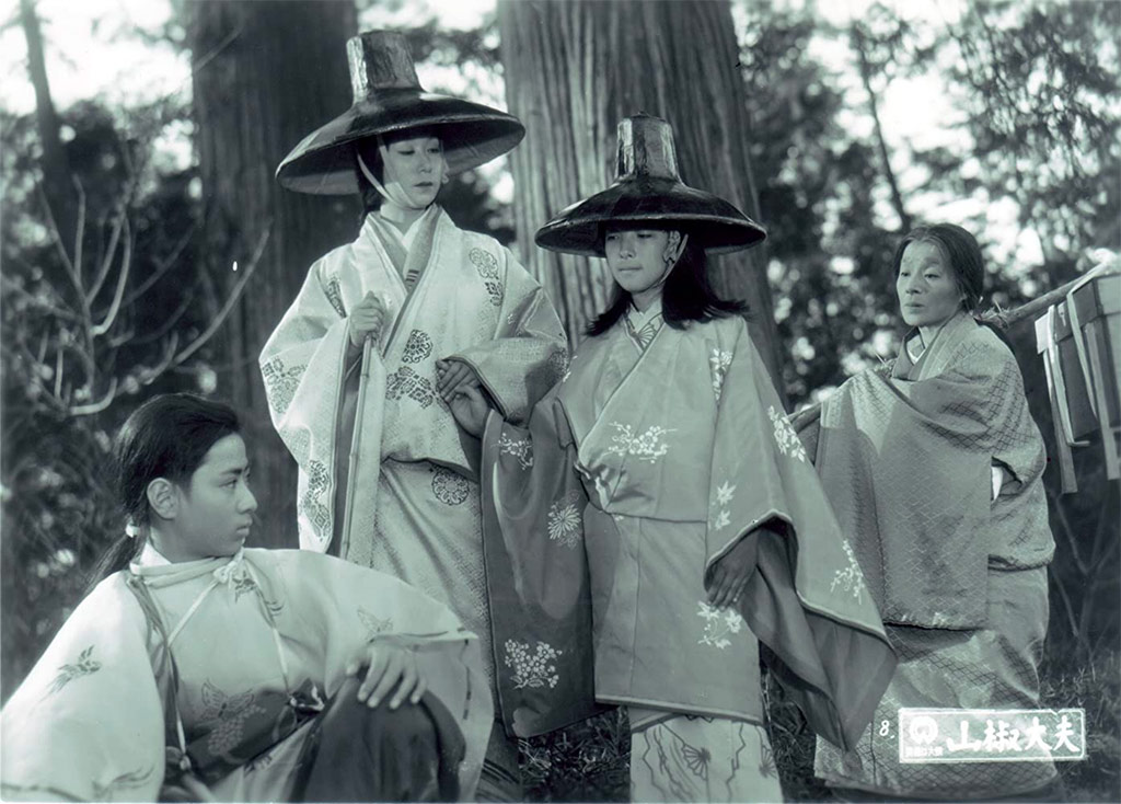 Keiko Enami, Masahiko Tsugawa, Kinuyo Tanaka dans L'intendant Sansho