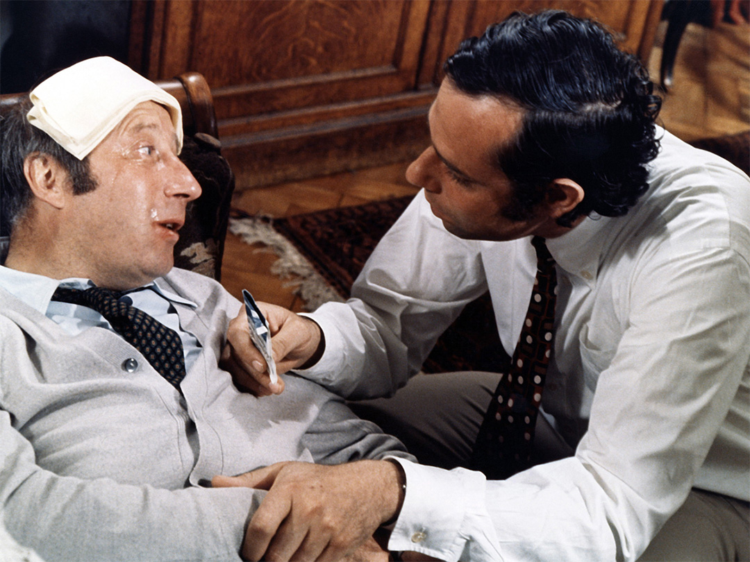 Jean-Luc Bideau, Michel Robin dans L'Invitation