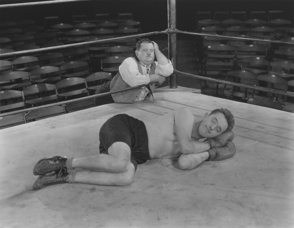 Laurel et Hardy dans La Bataille du siecle