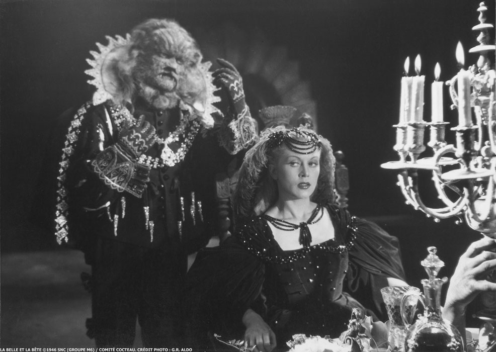 Josette Day, Jean Marais dans La Belle et la bête