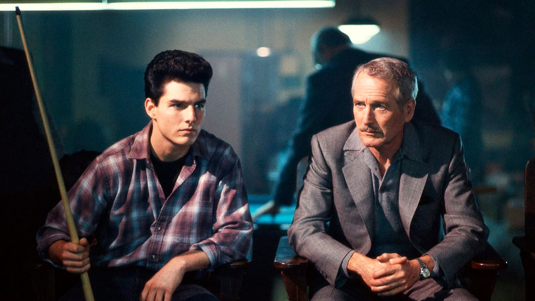 Tom Cruise, Paul Newman dans La Couleur de l'argent