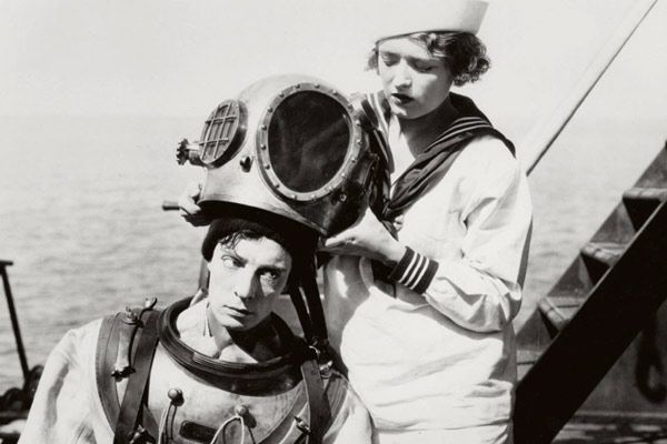 Buster Keaton, Kathryn McGuire dans La Croisière du Navigator