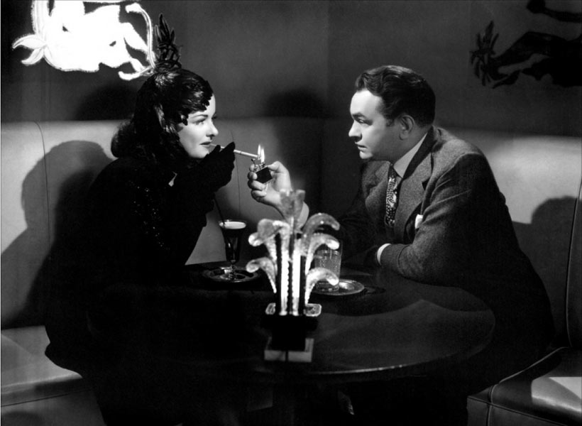 Joan Bennett et Edward G. Robinson dans La Femme au portrait