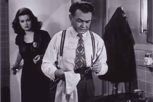 Joan Bennett et Edward G. Robinson dans La Femme au portrait