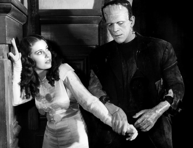Valerie Hobson, Boris Karloff dans La fiancée de Frankenstein