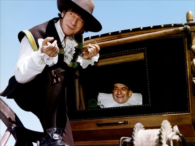 Louis de Funès, Yves Montand dans La Folie des grandeurs
