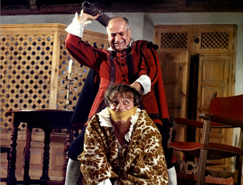 Louis de Funès, Yves Montand dans La Folie des grandeurs
