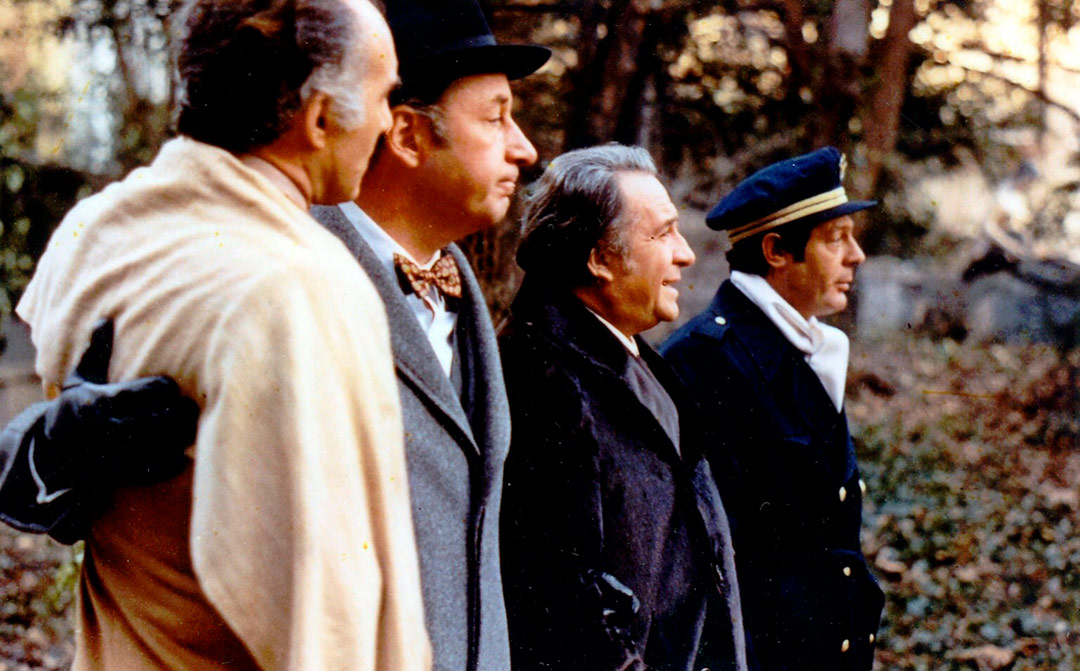 Marcello Mastroianni, Philippe Noiret, Michel Piccoli, Ugo Tognazzi dans La Grande bouffe