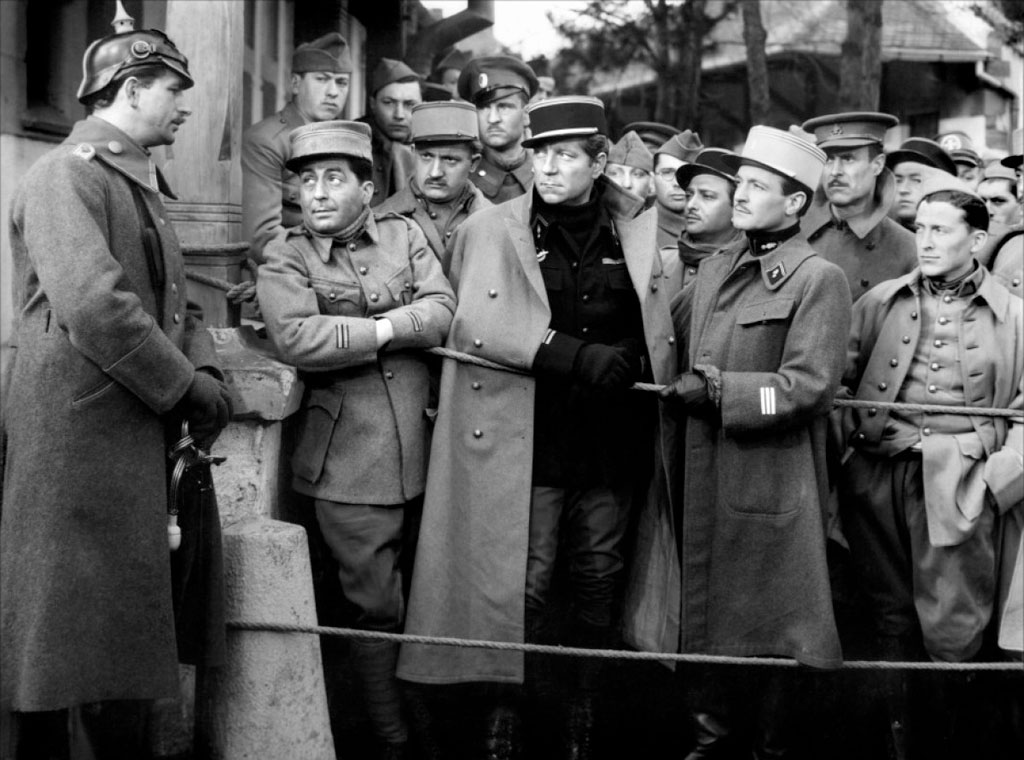 Jean Gabin, Pierre Fresnay, Marcel Dalio dans La grande illusion