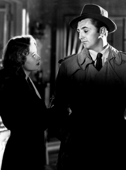 Robert Mitchum, Jane Greer dans La Griffe du passé