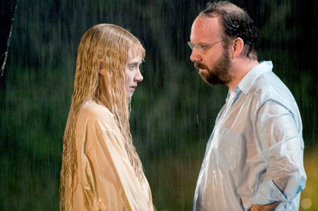 Paul Giamatti, Bryce Dallas Howard dans La Jeune fille de l'eau