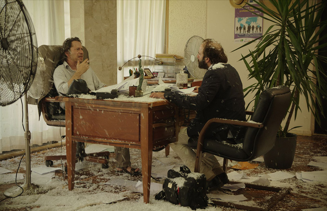 Mathieu Amalric, Vincent Macaigne dans La Loi de la jungle