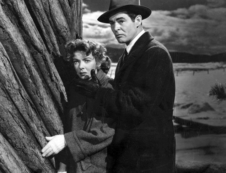 Ida Lupino, Robert Ryan dans La Maison dans l'ombre