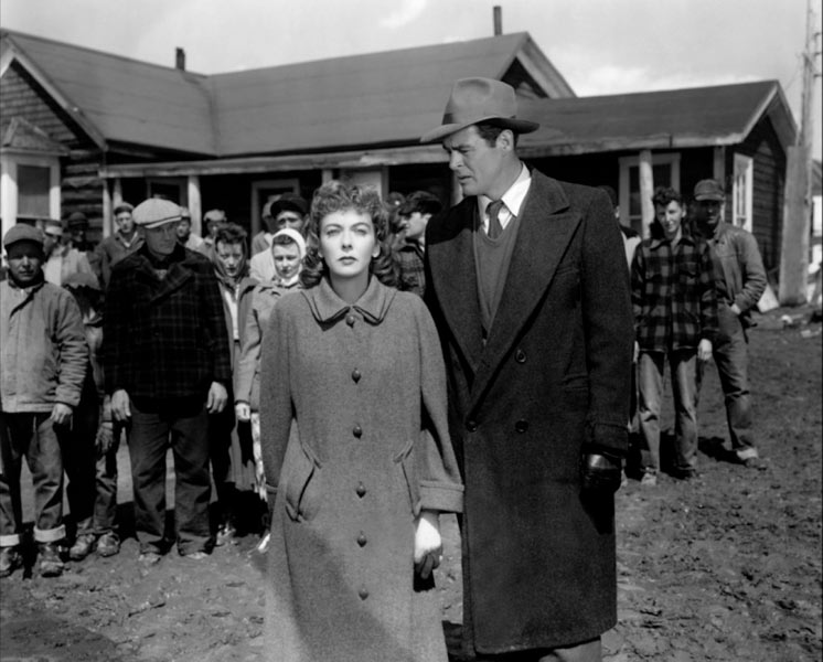 Ida Lupino, Robert Ryan dans La Maison dans l'ombre