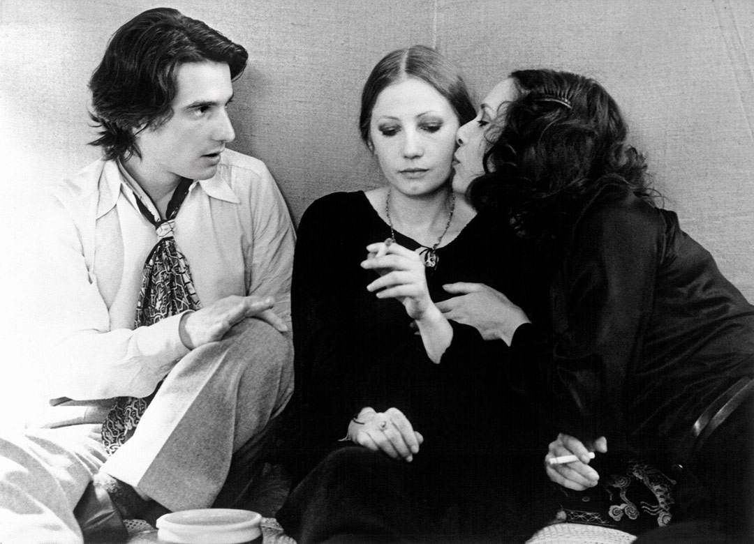 Jean-Pierre Léaud, Bernadette Lafont, Françoise Lebrun dans La Maman et la putain