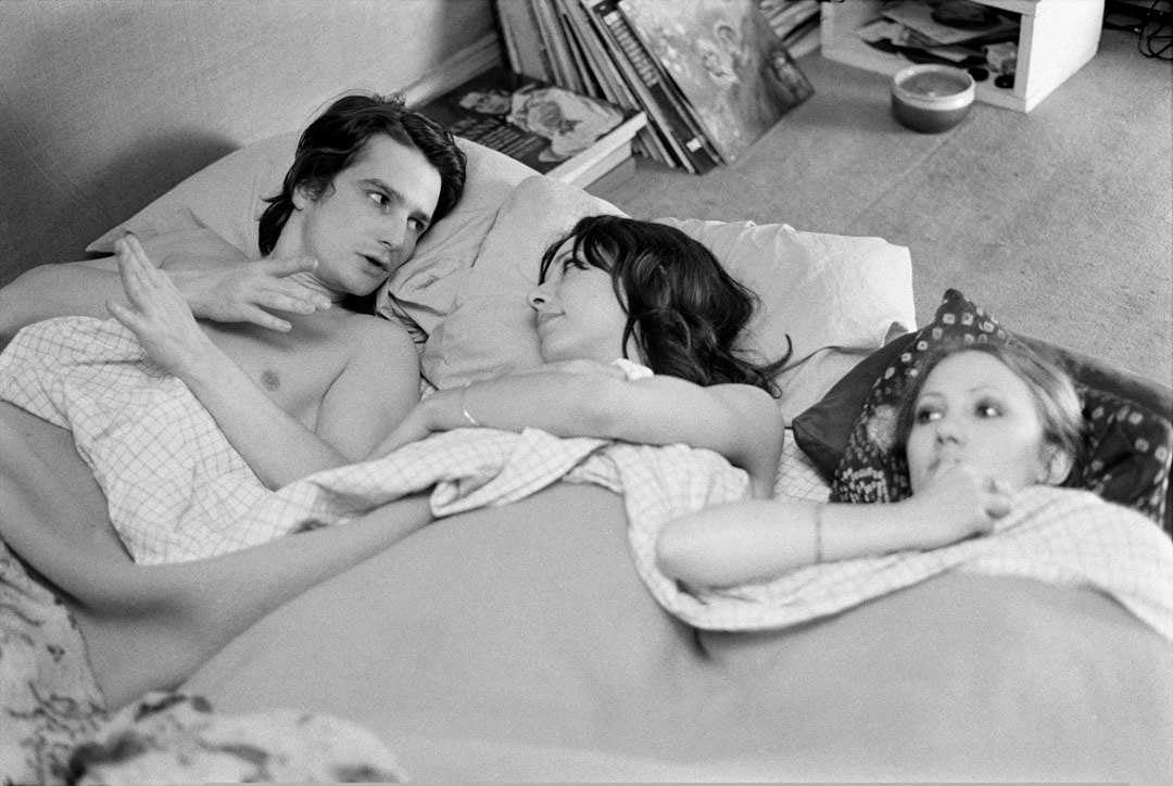 Jean-Pierre Léaud, Bernadette Lafont, Françoise Lebrun dans La Maman et la putain