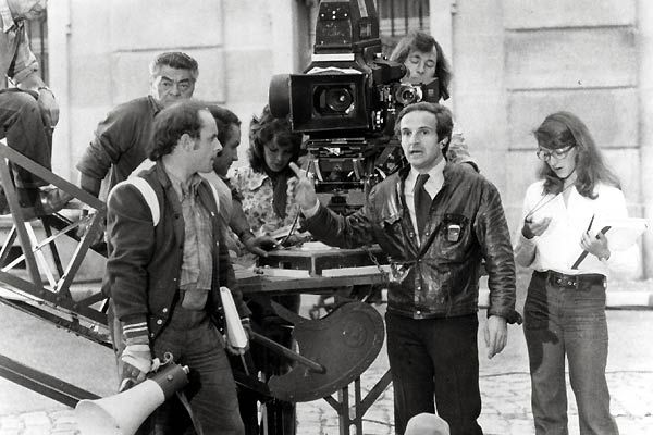 François Truffaut, Nathalie Baye, Jean-François Stévenin dans La nuit américaine