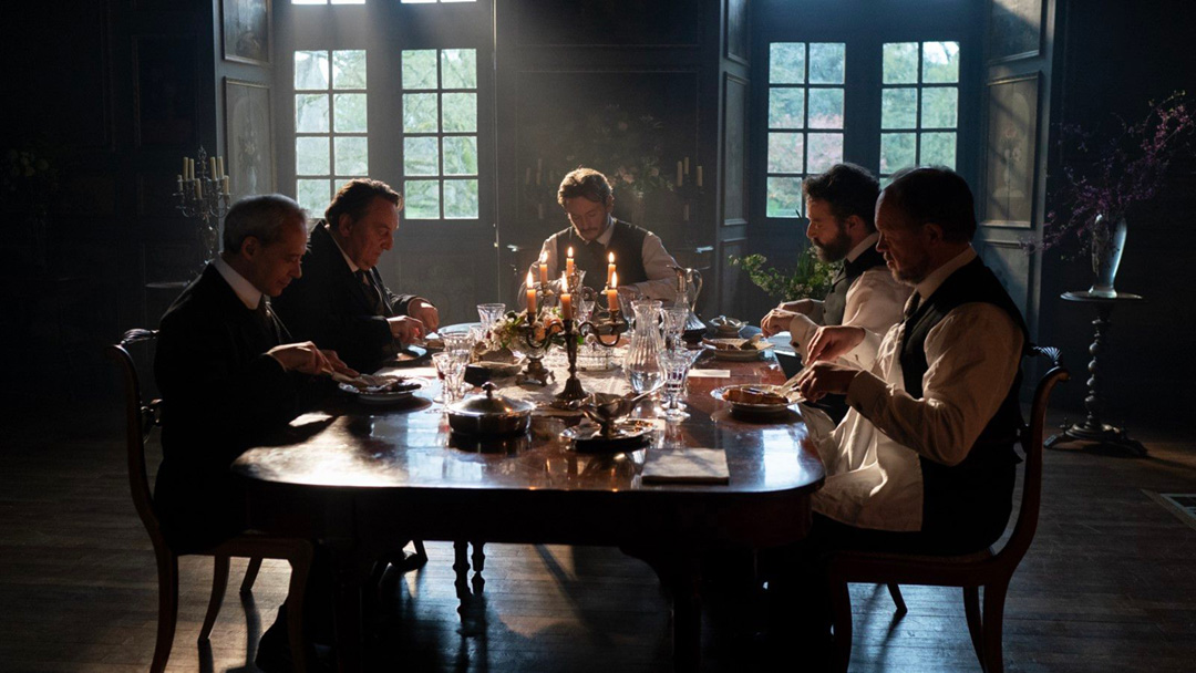 Benoît Magimel, Emmanuel Salinger, Patrick d'Assumçao, Frédéric Fisbach, Jan Hammenecker dans La passion de Dodin Bouffant
