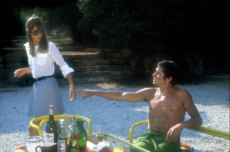 Alain Delon, Jane Birkin dans La Piscine