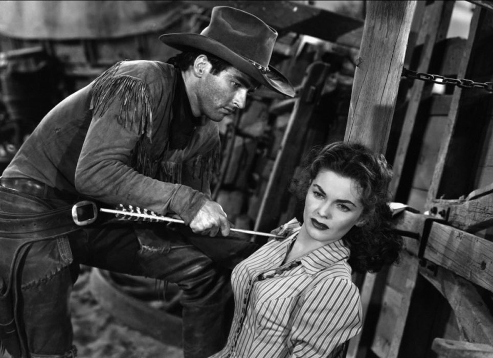 John Wayne, Montgomery Clift dans La Rivière rouge